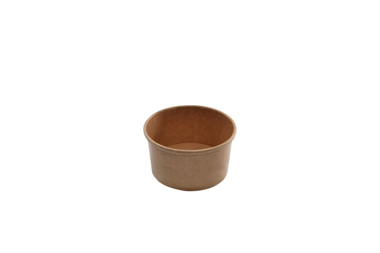 Pot à glace en carton kraft 180 ml - 1000 unités
