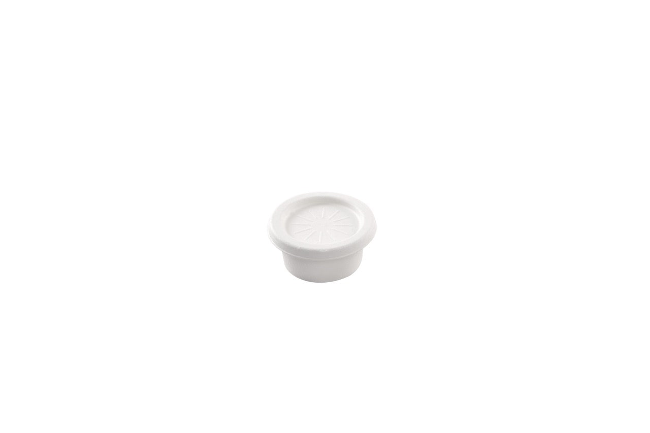 Pot à sauce blanc en canne à sucre 60 ml - 3000 unités