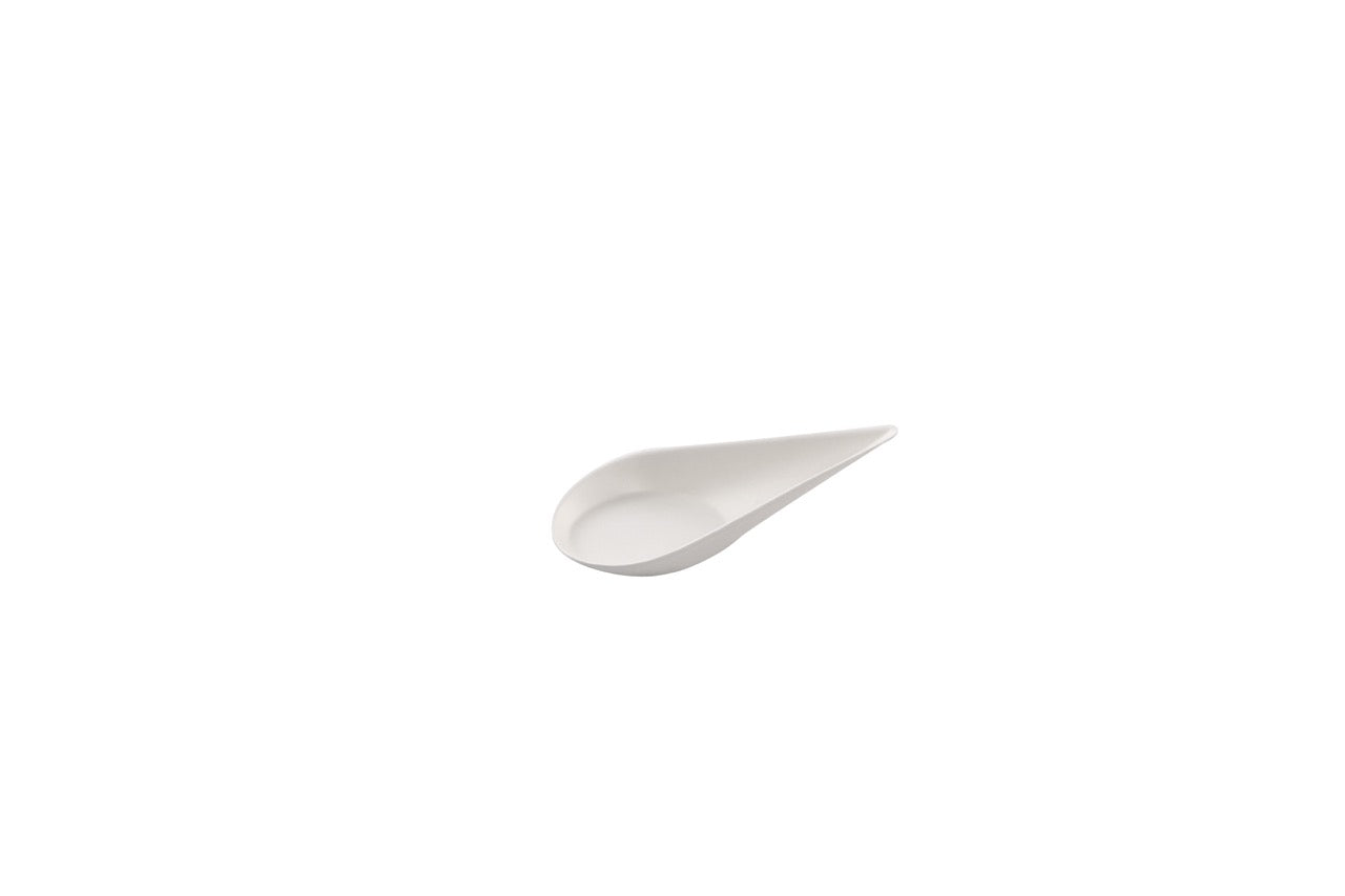 Coupelle goute blanche en canne à sucre 105mm - 3000 unités