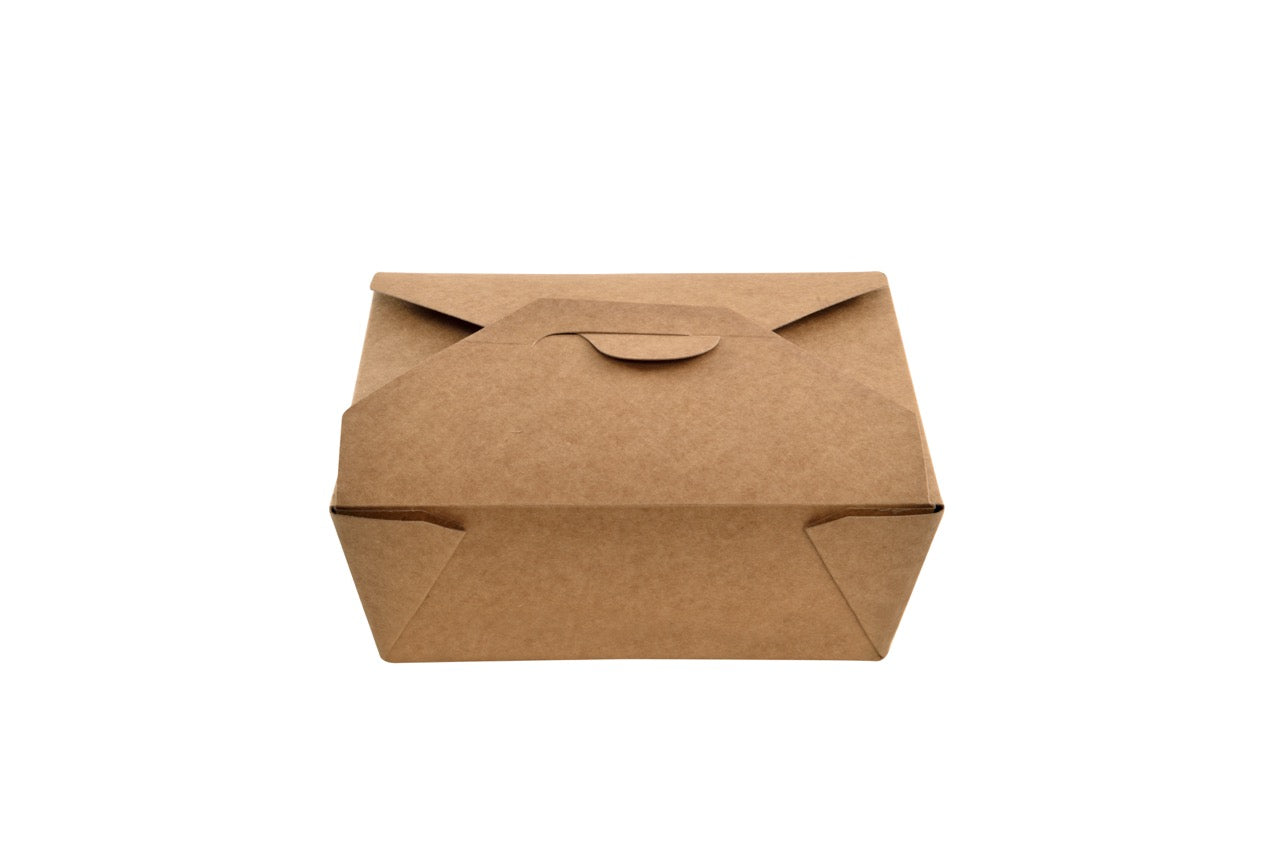 Boîte repas americaine en carton kraft 1380 ml - 400 unités