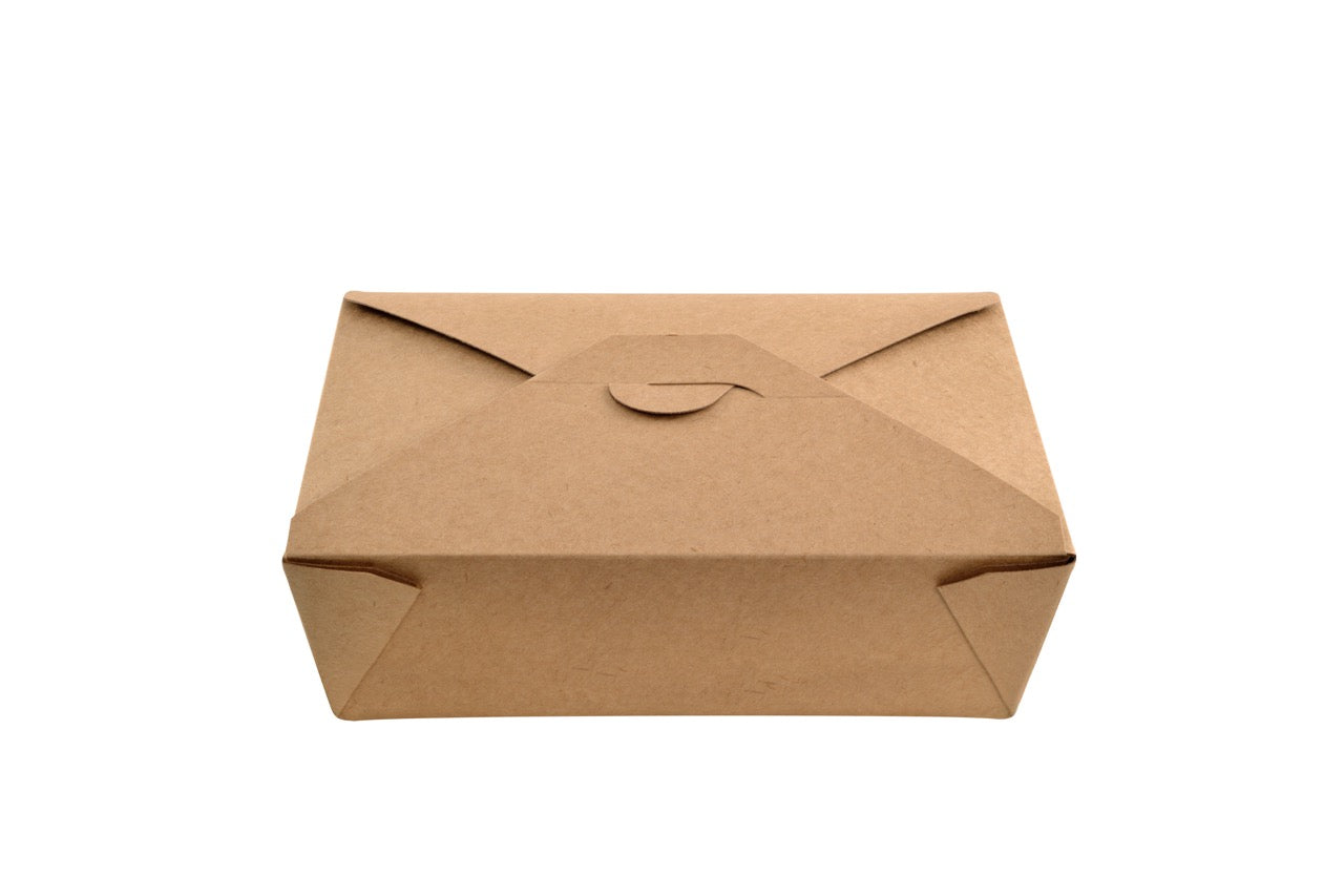 Boîte repas americaine en carton kraft 1980 ml - 400 unités