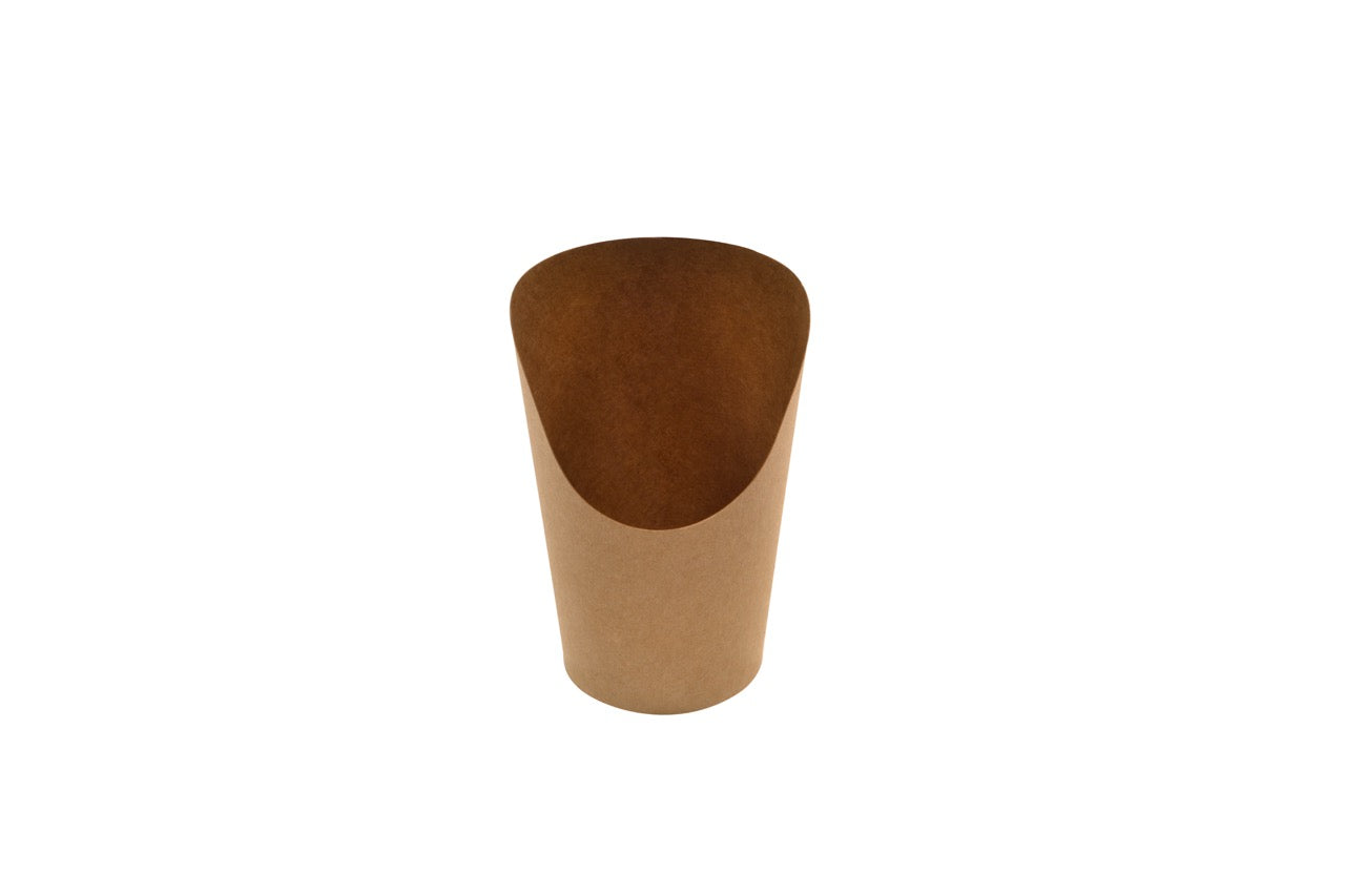 Pot à wraps / frites en carton kraft 360 ml - 1000 unités