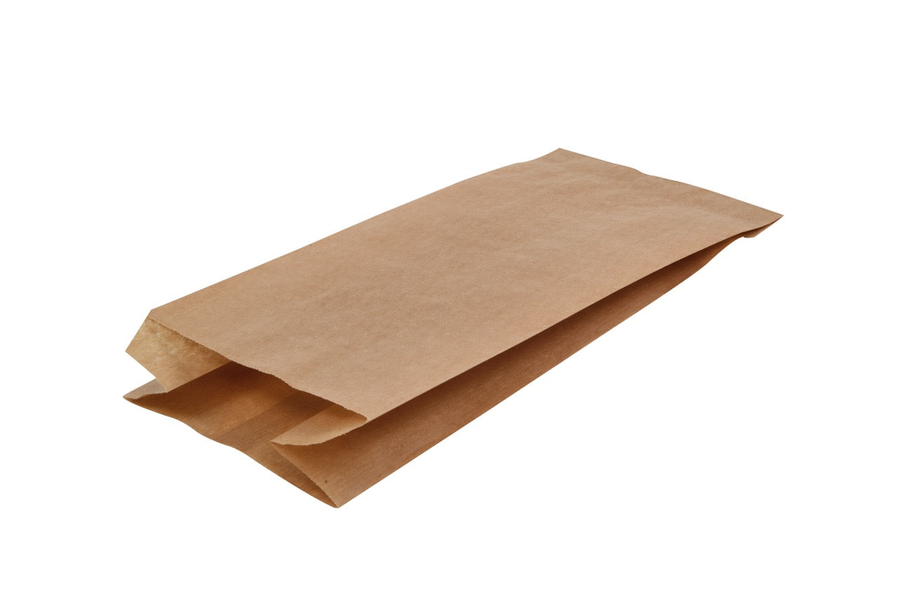 Sac viennoiserie en papier kraft 15 + 9 x 21 cm - 1000 unités