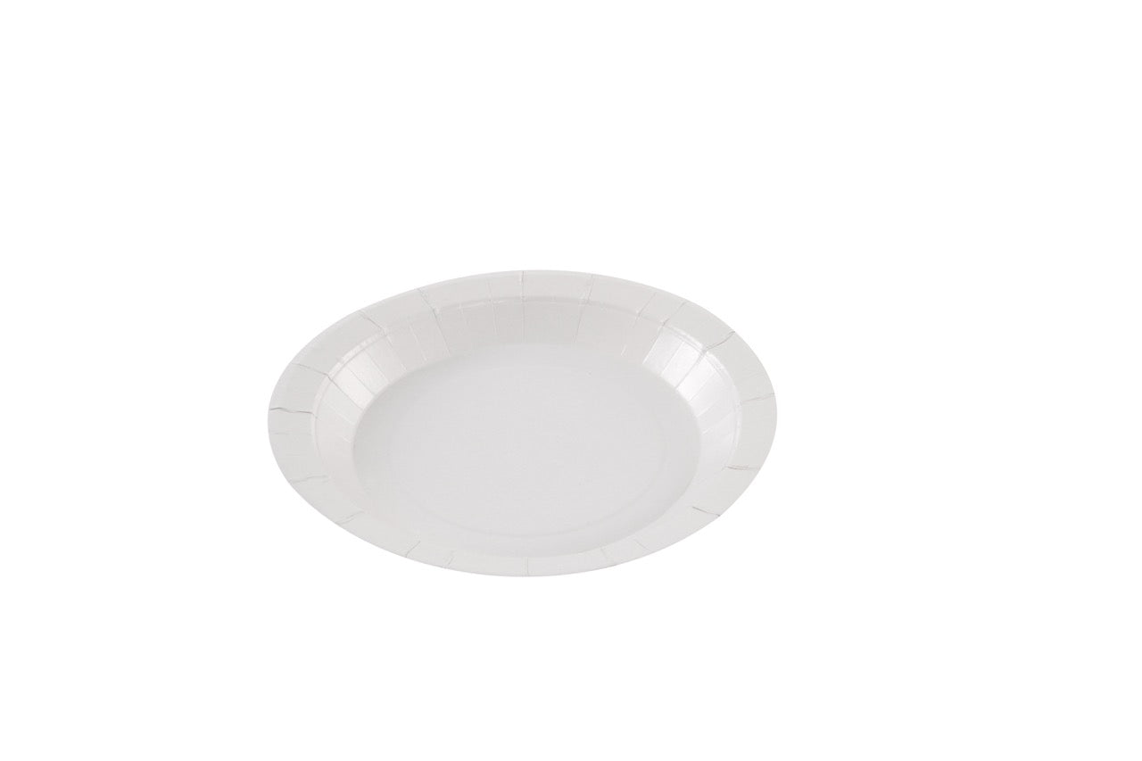 Assiette ronde en carton blanc Ø 18 cm - 500 unités