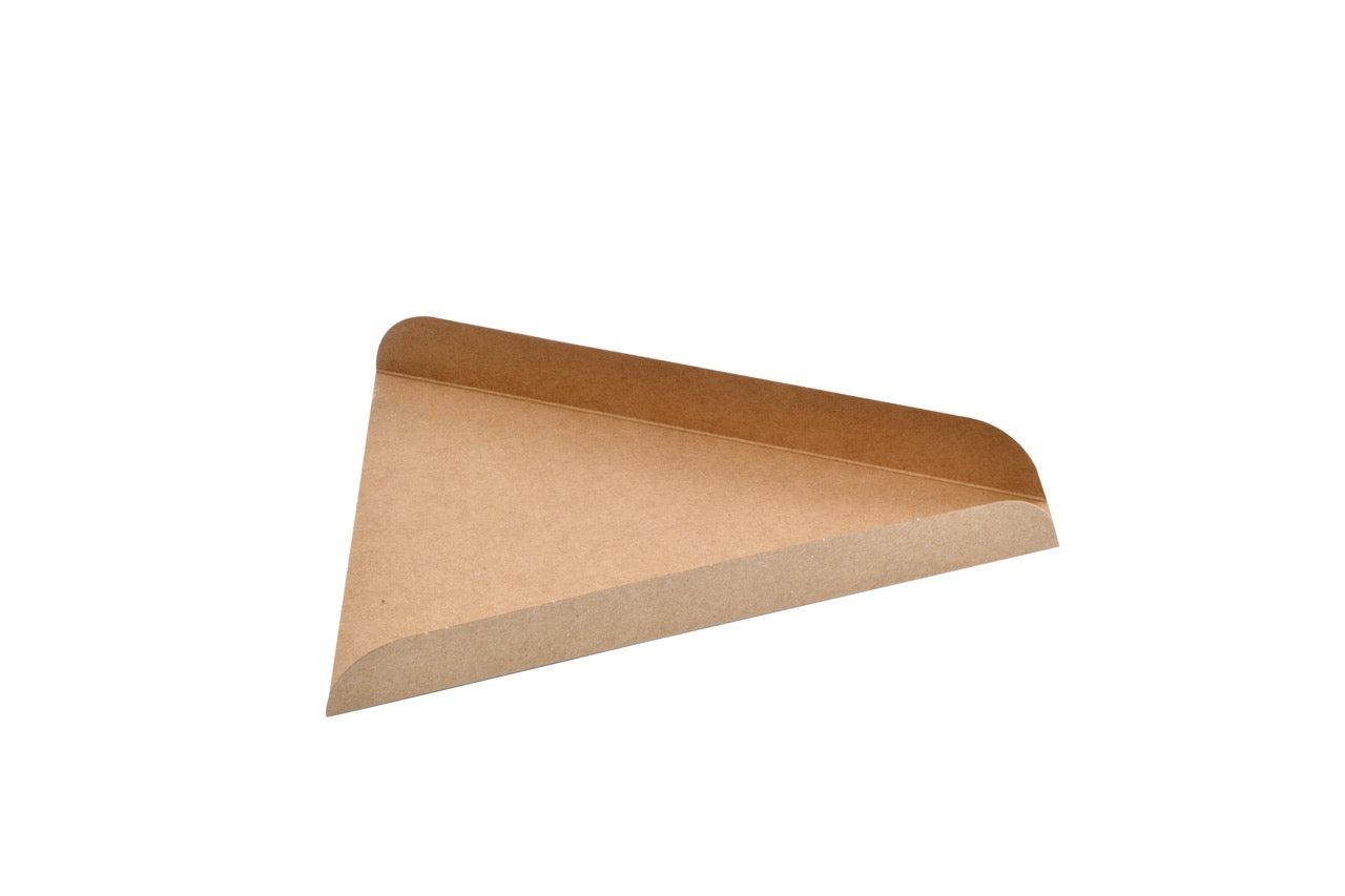 Triangle rainé en carton kraft 22 x 22 cm - 1000 unités