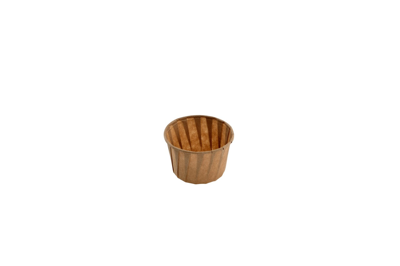 Pot papier plissé kraft 120 ml - 5000 unités