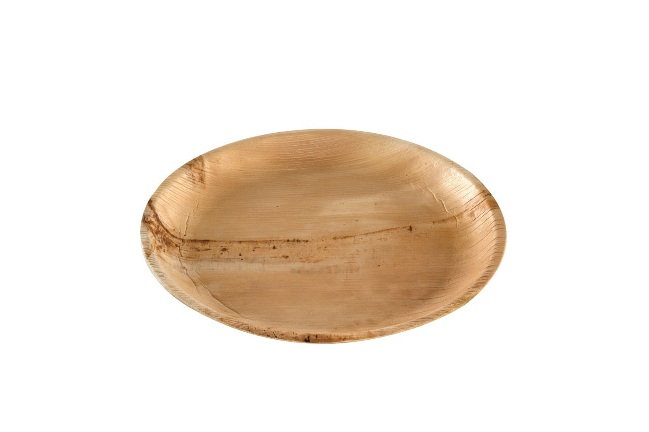 Assiette ronde en feuille de palmier Ø 25 cm - 100 unités