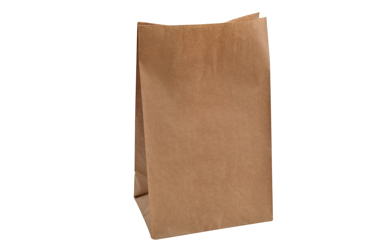 Sac SOS en papier kraft 26 + 14 x 41 cm - 500 unités
