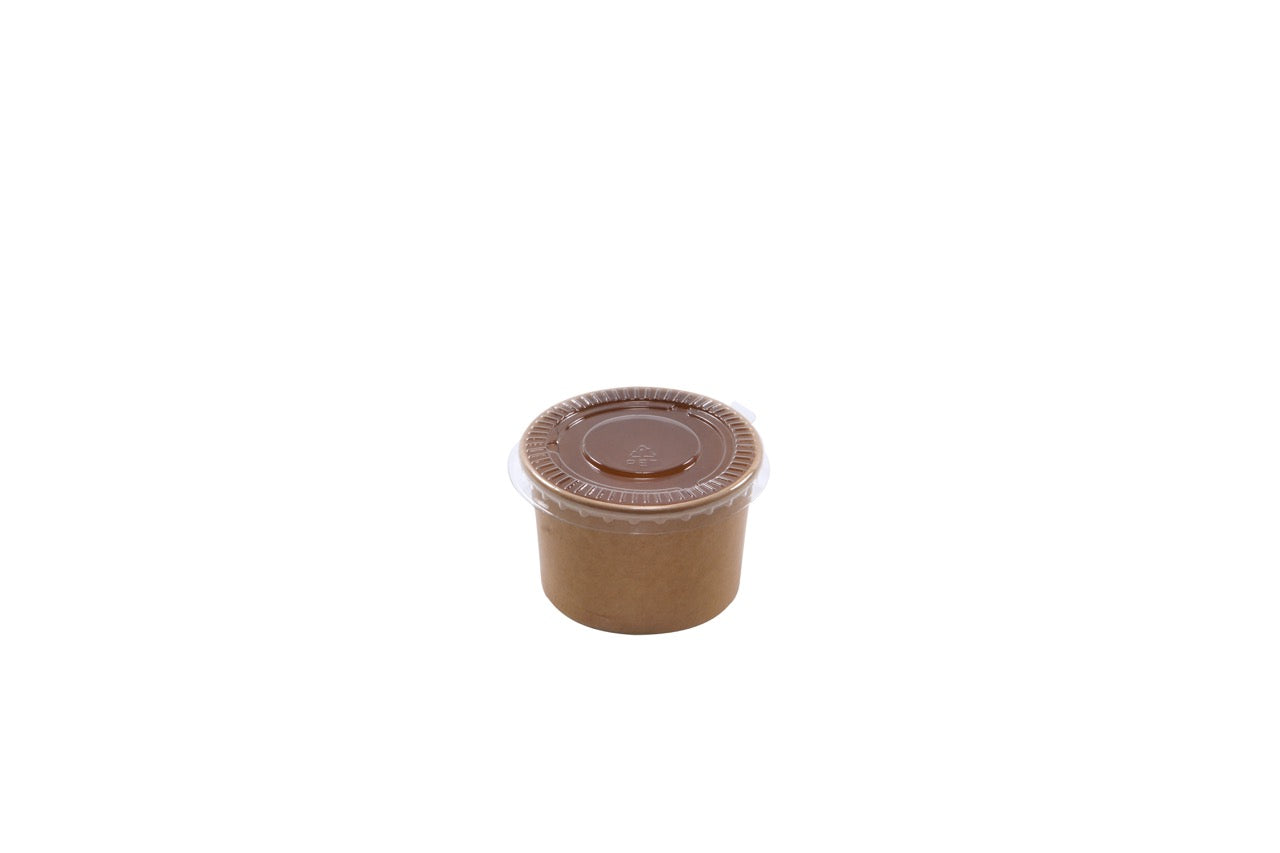 Couvercle plat en PET pour Pot à glace 120 ml - 1000 unités