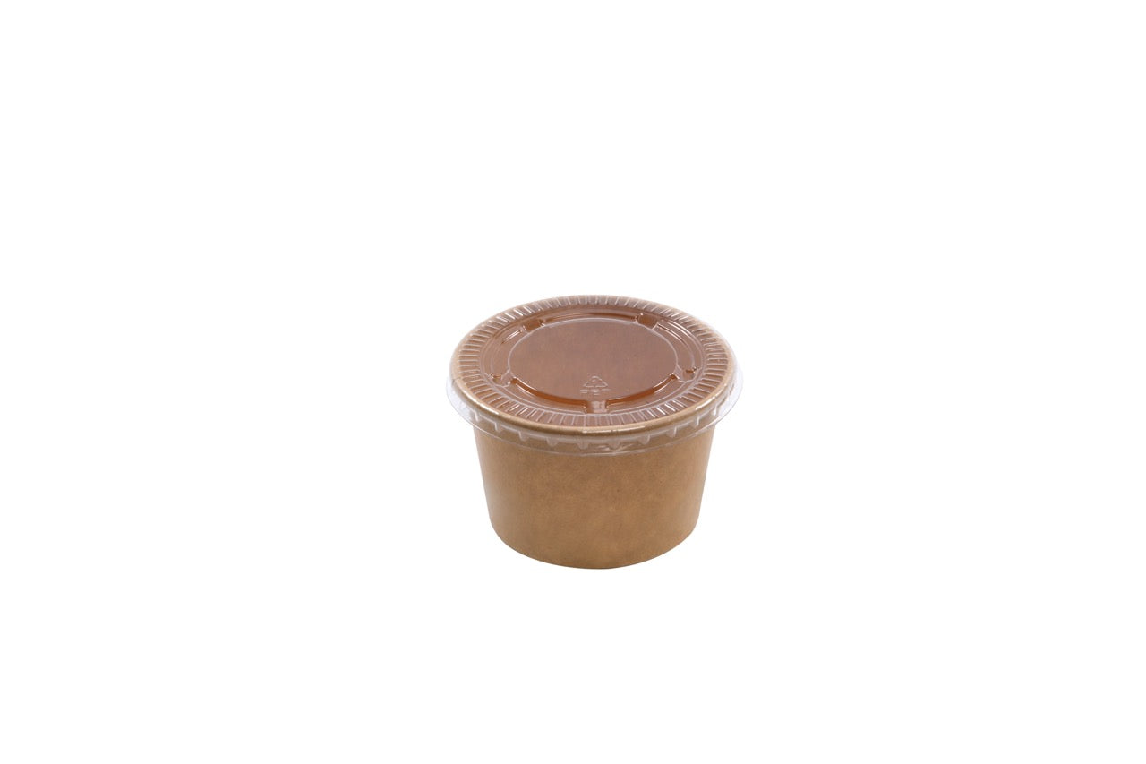 Couvercle plat PET pour Pot à glace 180 / 240 ml - 1000 unités
