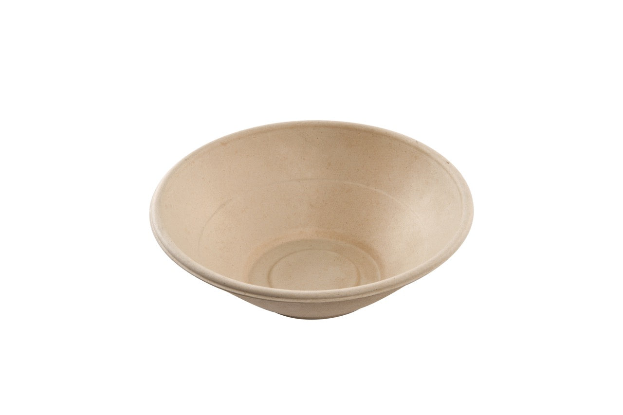 Saladier rond crème en canne à sucre 950 ml - 600 unités