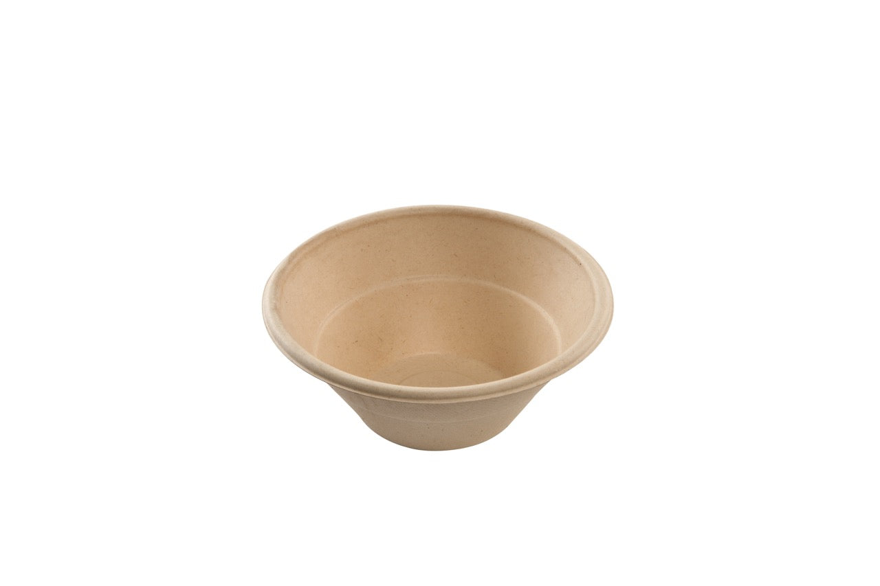 Saladier rond crème en canne à sucre 500 ml - 600 unités