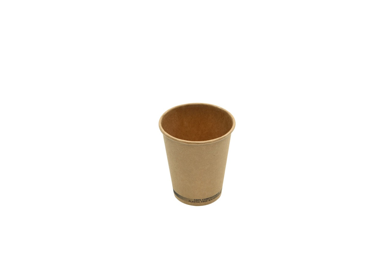 Gobelet en carton kraft SANS PLASTIQUE 180 ml - 1000 unités
