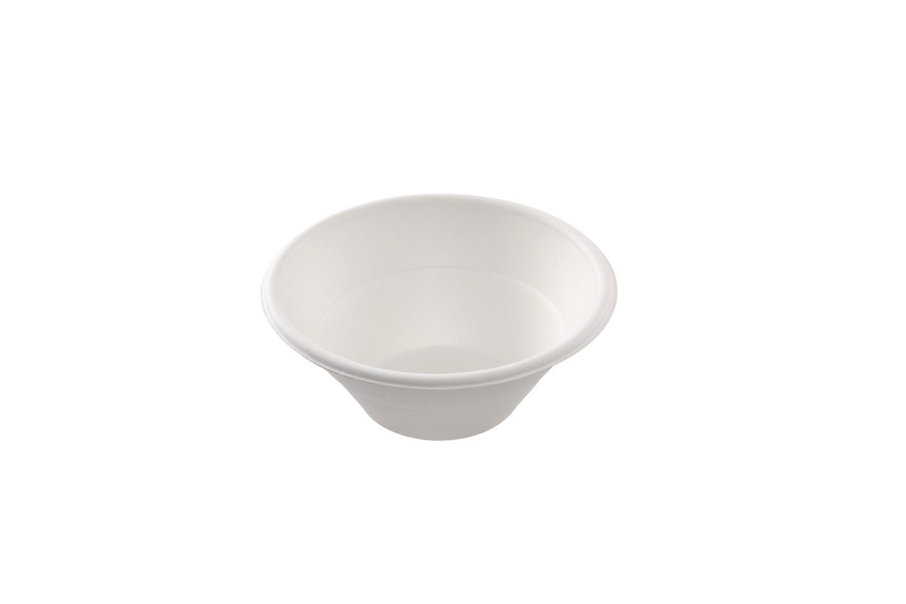 Saladier rond blanc en canne à sucre 500 ml - 600 unités
