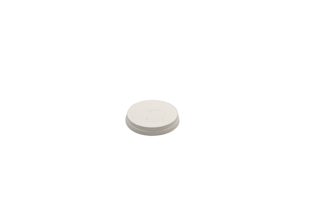 Couvercle en carton blanc à 3 fermetures pour gobelet 120 ml - 1000 unités