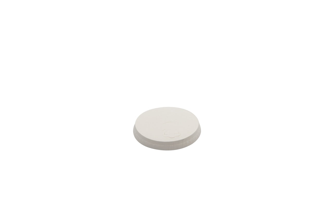 Couvercle en carton blanc à 3 fermetures pour gobelet 180 / 210 ml - 1000 unités