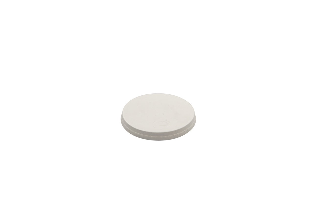 Couvercle en carton blanc à 3 fermetures pour gobelet 360 / 480 ml - 1000 unités