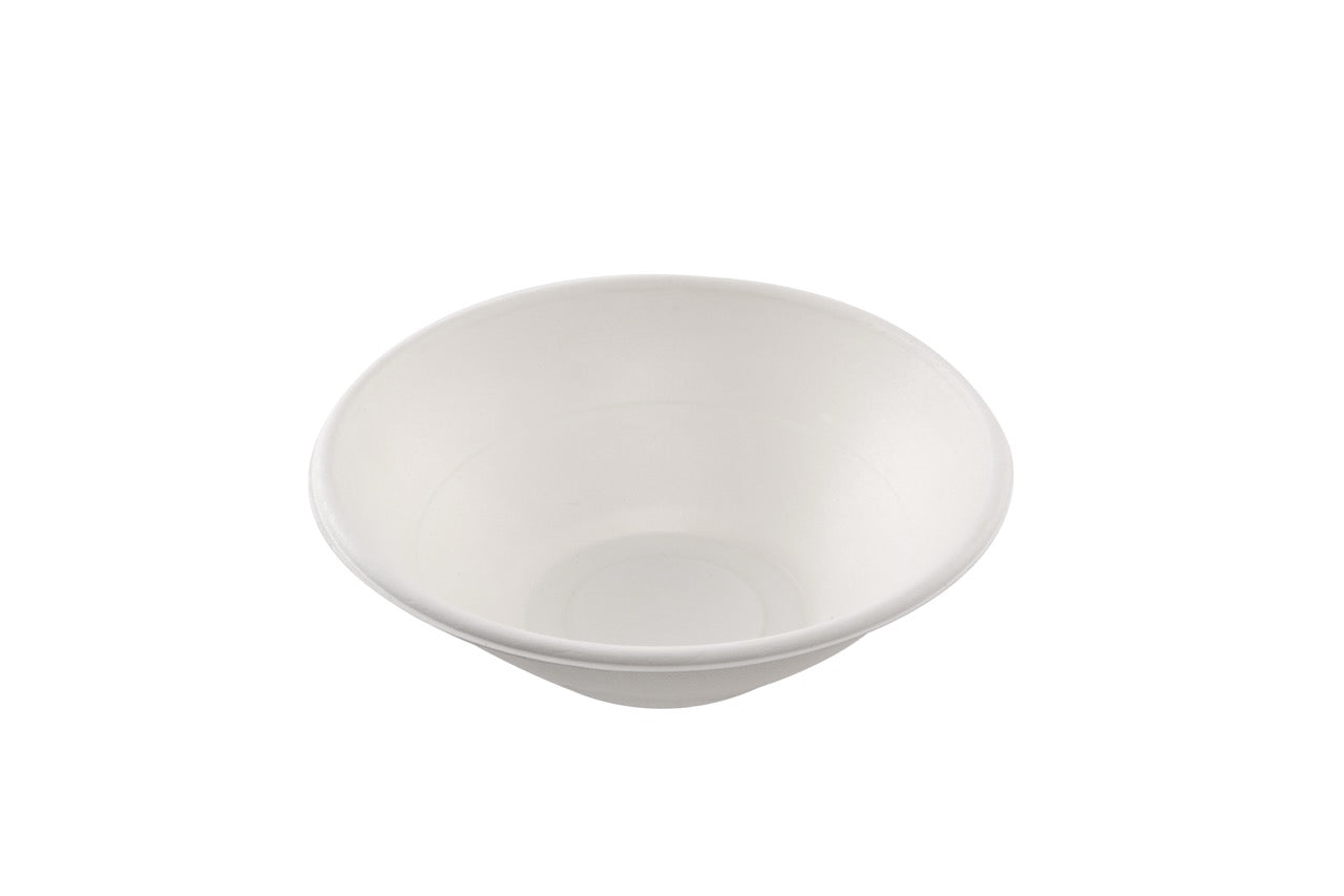 Saladier rond blanc en canne à sucre 950 ml - 600 unités