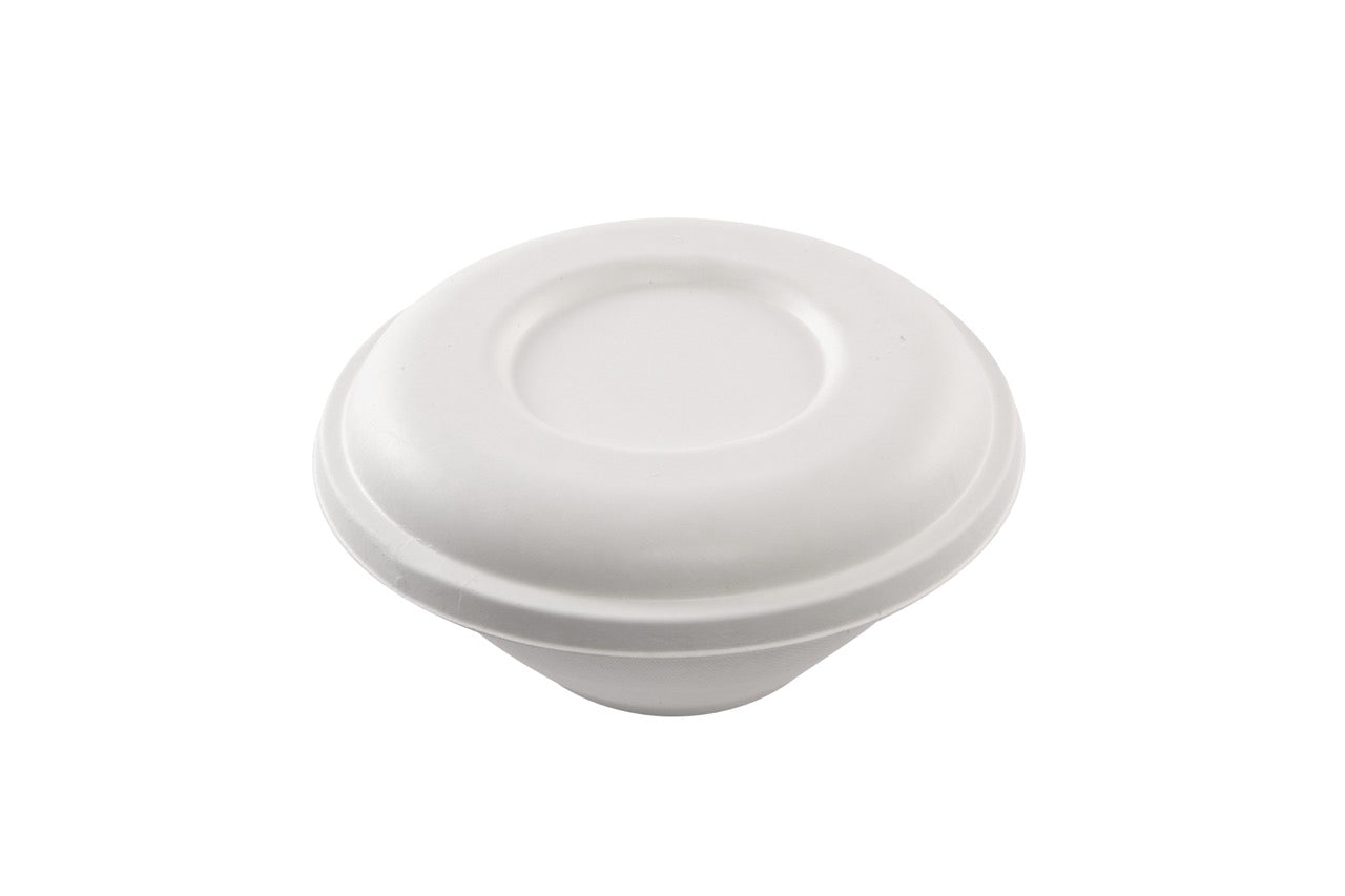 Saladier rond blanc en canne à sucre 1200 ml - 600 unités