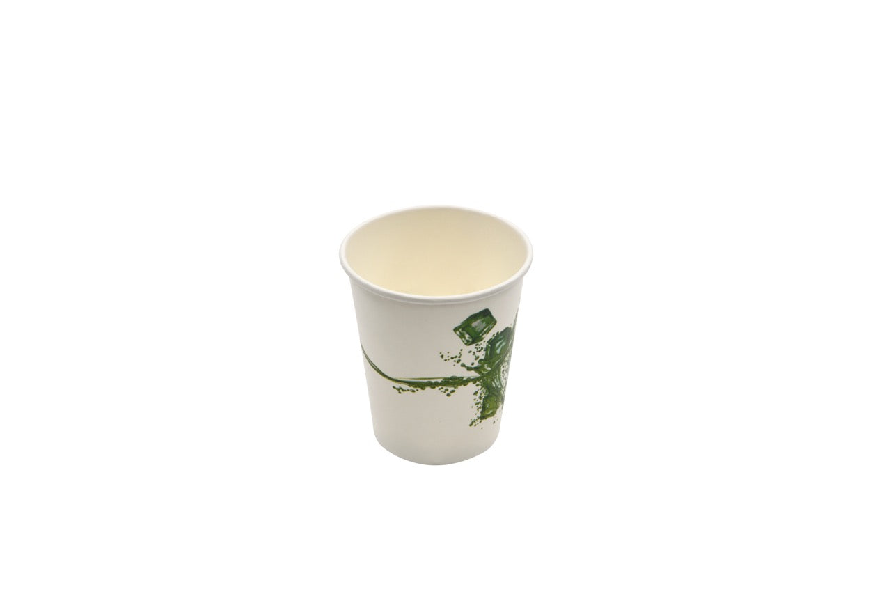 Gobelet en carton blanc avec motif glaçons pour boisson froide 240 ml - 1000 unités