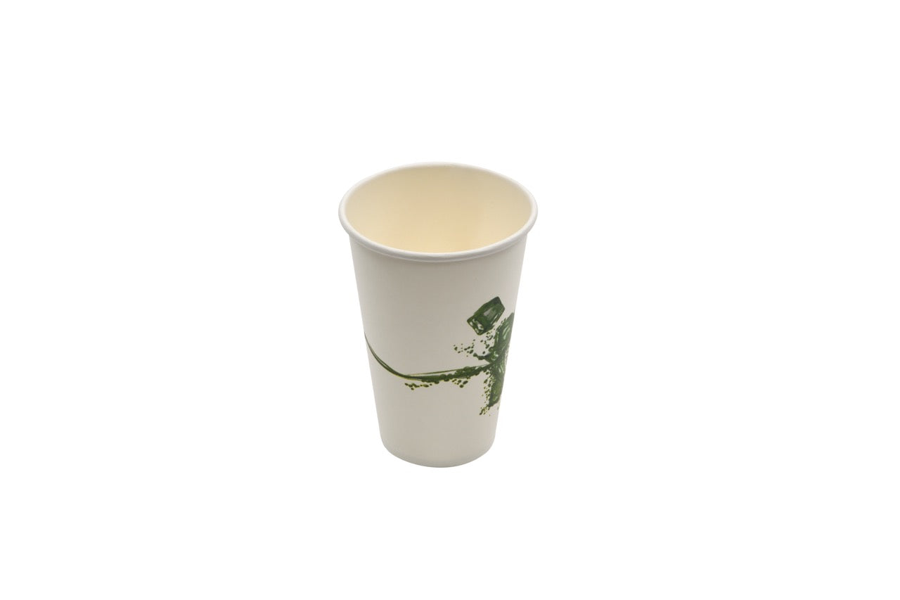 Gobelet en carton blanc avec motif glaçons pour boisson froide 360 ml - 1000 unités