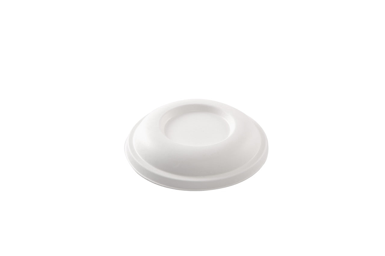 Couvercle blanc en canne à sucre pour Saladier rond 500 ml - 600 unités