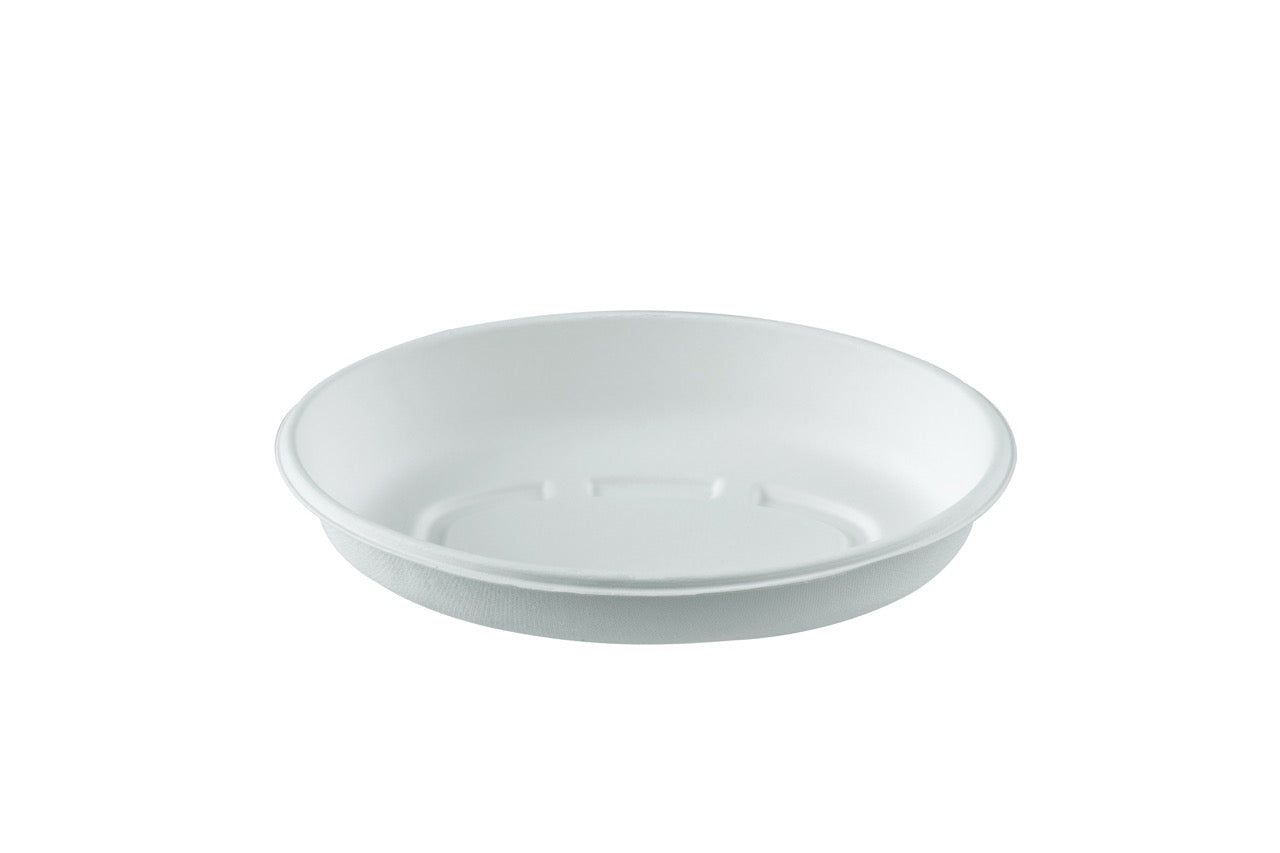 Bol ovale blanc en canne à sucre 500 ml - 300 unités