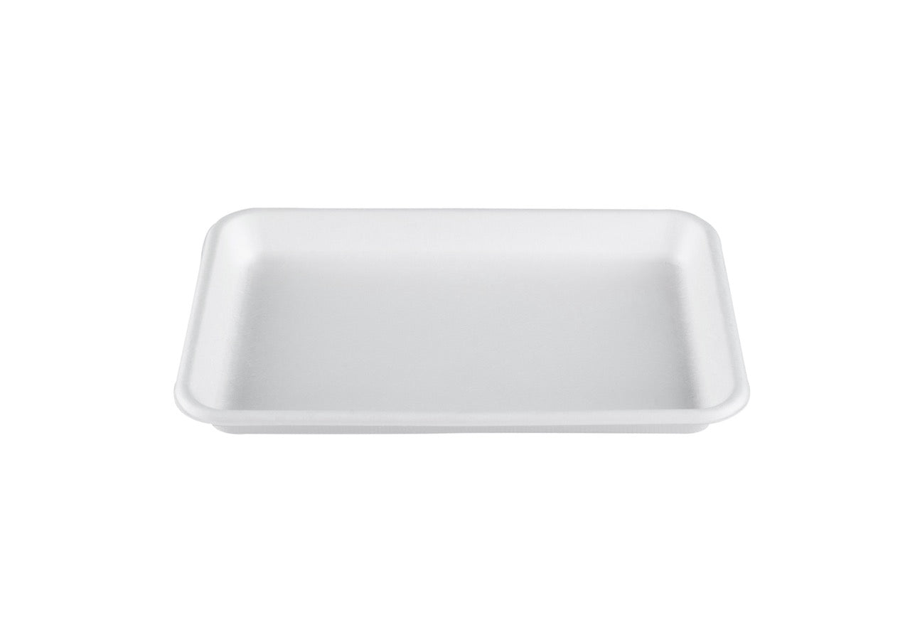 Assiette rounde blanche en canne à sucre SANS PFAS Ø 22 cm - 800 unités