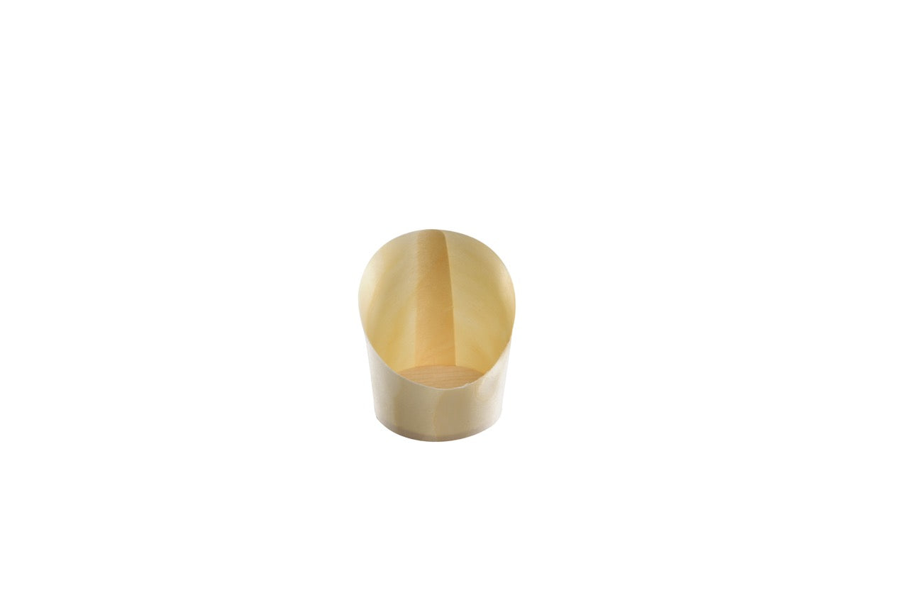 Pot en bois FSC Ø 5,5 x 7 cm - 250 unités