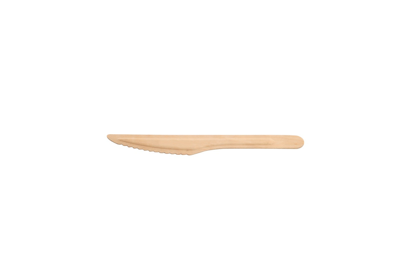 Couteau en bois FSC 16,5 cm - 3000 unités