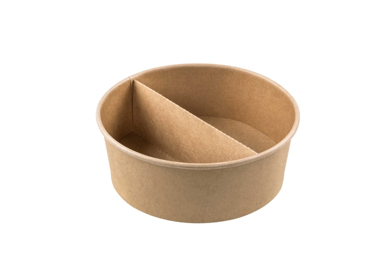 Séparateur en carton kraft pour Saladier rond 1300 ml - 500 unités