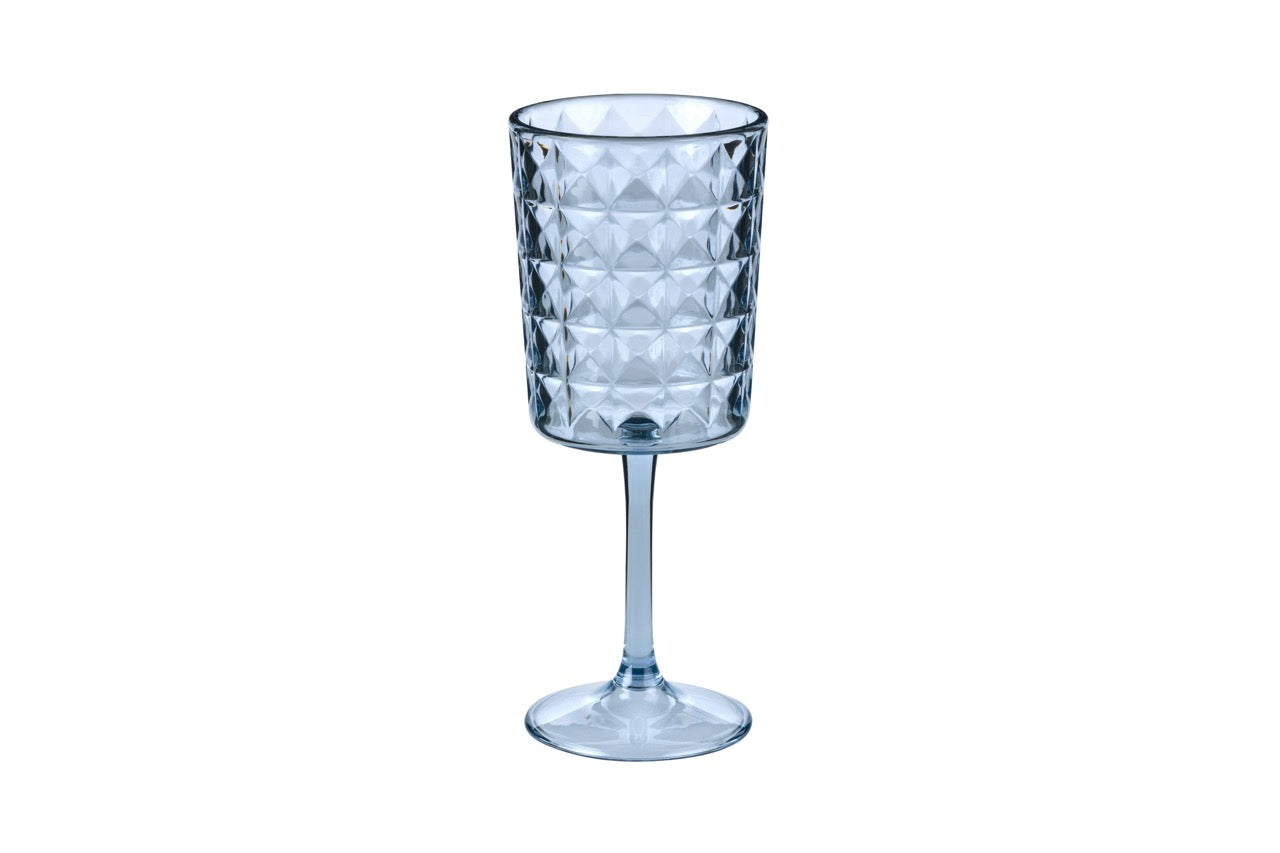 KUBE verre à pied bleu 360 ml - 12 unités