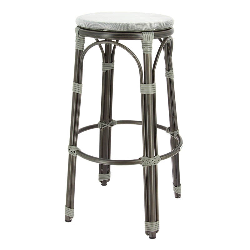 Tabouret exterieur restaurant Biarritz GRIS METAL ｜ 1 Unité(s)