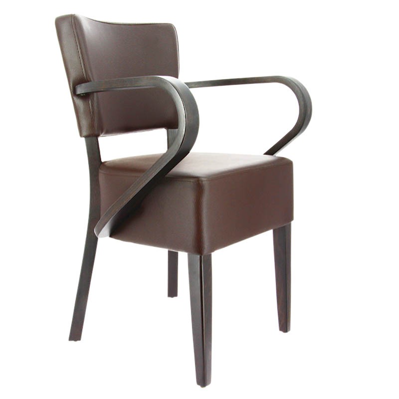 Fauteuil restaurant Amsterdam MARRON BOIS ｜ 1 Unité(s)