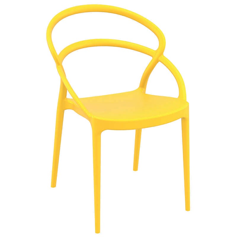 Chaise terrasse Toulon JAUNE PLASTIQUE ｜ 4 Unité(s)