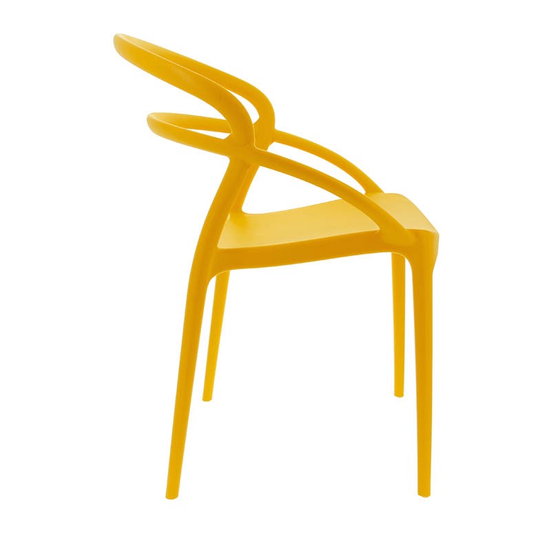 Chaise terrasse Toulon JAUNE PLASTIQUE ｜ 4 Unité(s)