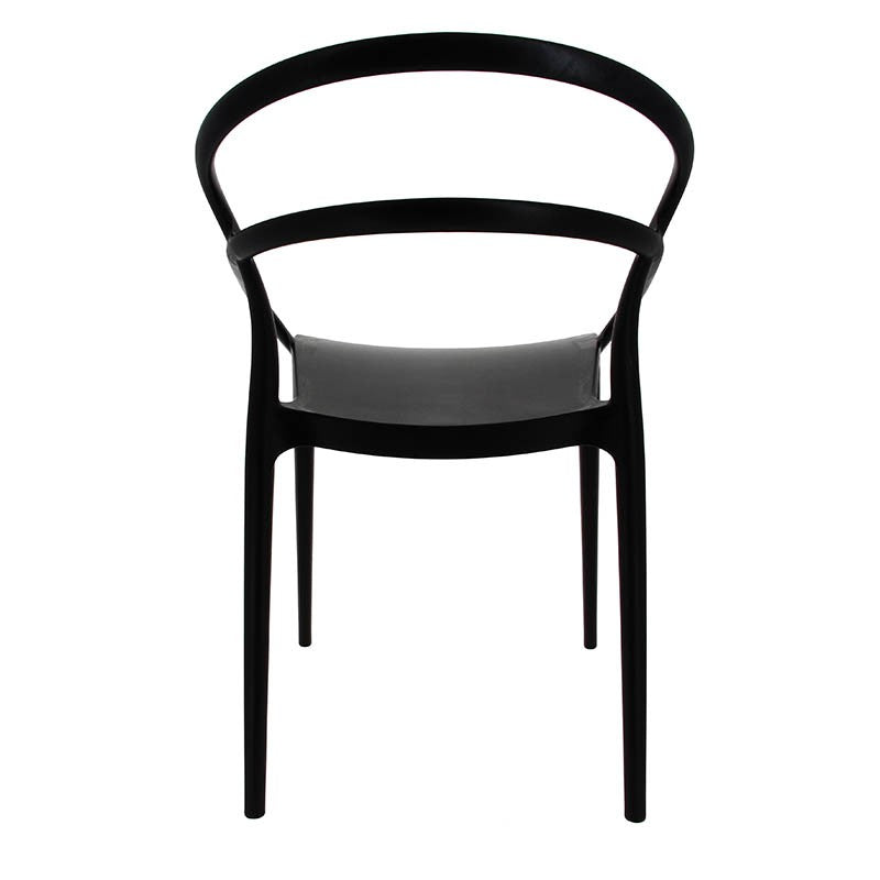 Chaise terrasse Toulon NOIR PLASTIQUE ｜ 4 Unité(s)