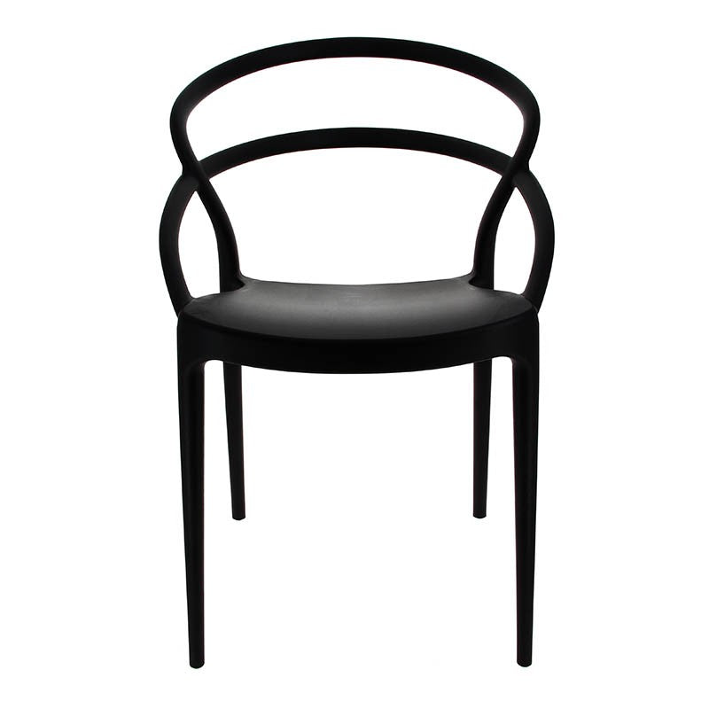 Chaise terrasse Toulon NOIR PLASTIQUE ｜ 4 Unité(s)