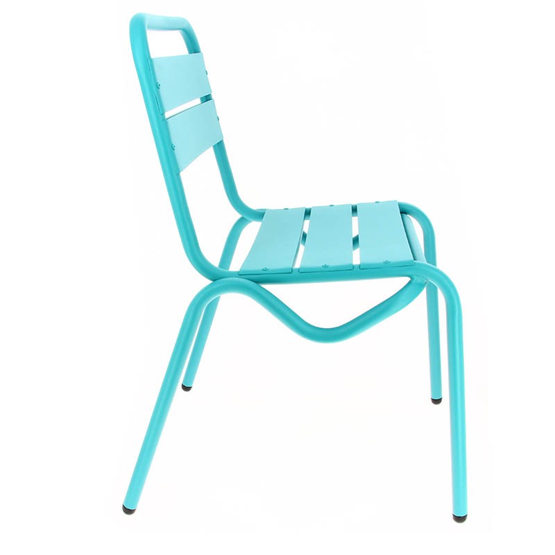 Chaise aluminium Avignon BLEU METAL ｜ 4 Unité(s)