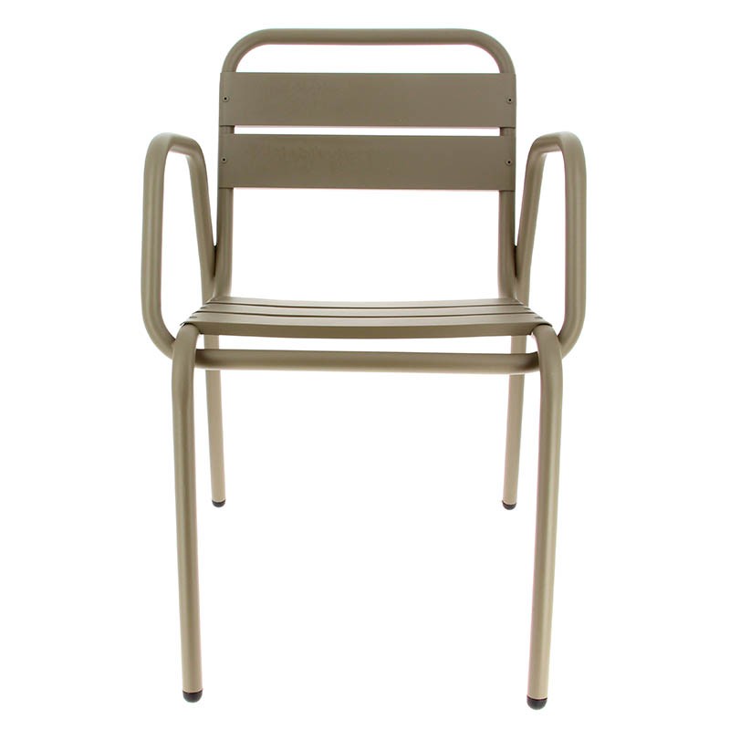 Fauteuil aluminium Avignon TAUPE METAL ｜ 4 Unité(s)