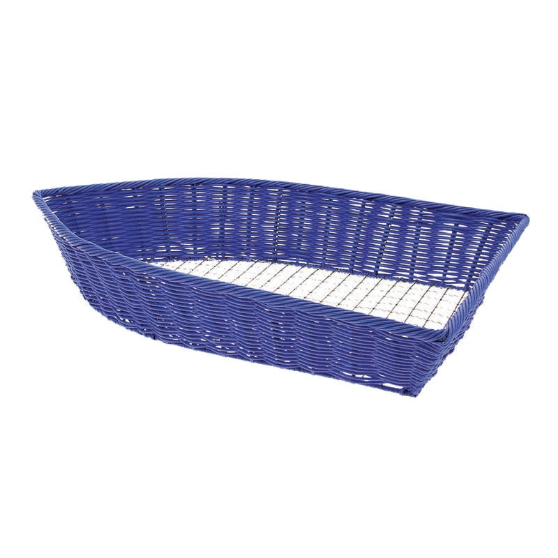 Corbeille Présentoir polypropylène Barque 37x27 BLEU POLYPROPYLENE ｜ 1 Unité(s)