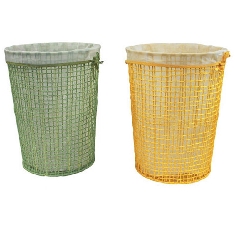 ROPE COFFRE ROND Ø42X54 VERT RAPHIA ｜ 4 Unité(s)