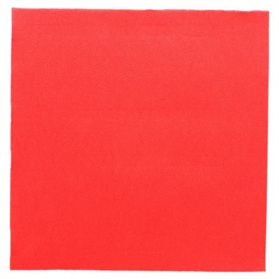 SERVIETTES ECOLABEL 'DOUBLE POINT' 18 G/M2 39x39 CM ROUGE OUATE (50 UNITÉS)