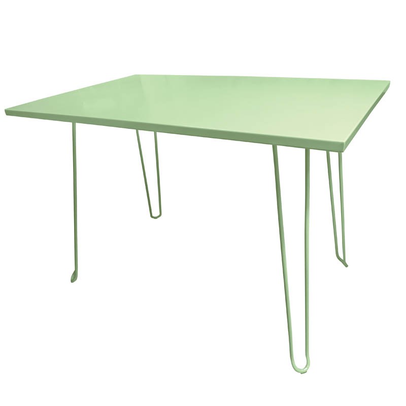 Table rectangle Biscarosse Vert METAL ｜ 1 Unité(s)