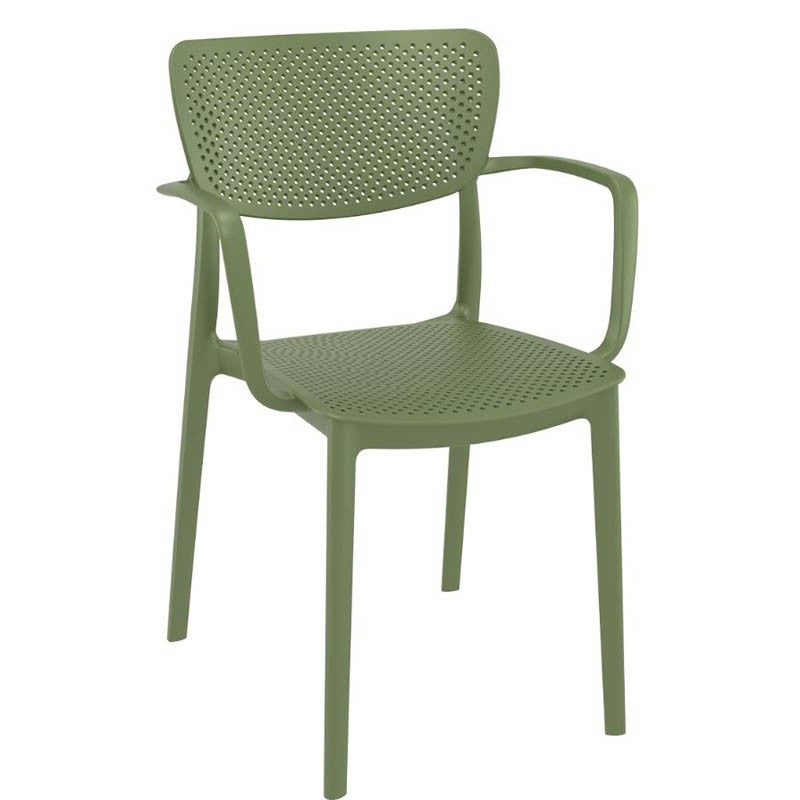 Fauteuil terrasse restaurant Loft VERT PLASTIQUE ｜ 1 Unité(s)