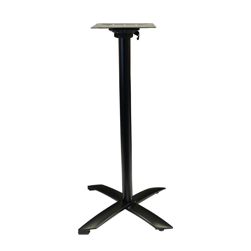 Pied de table rabattable aluminium mange debout Ugine NOIR METAL ｜ 1 Unité(s)