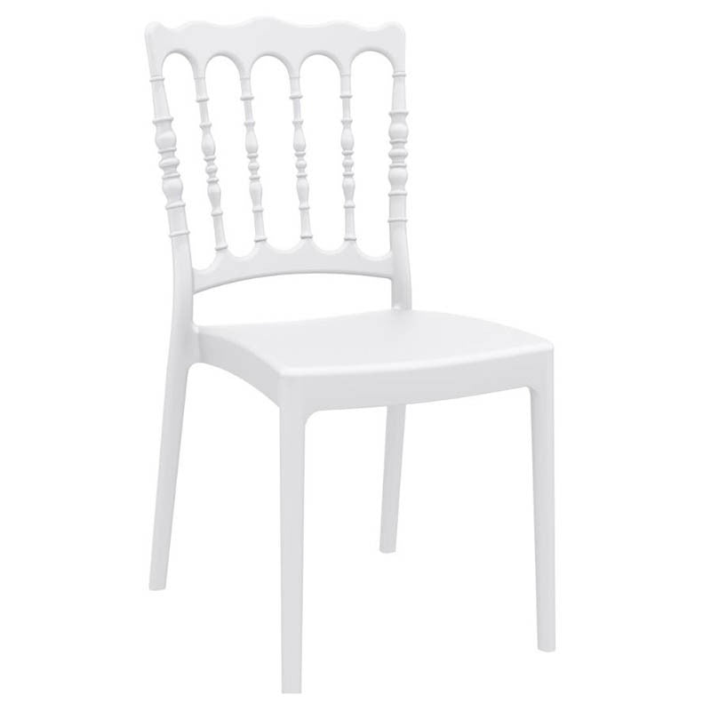 Chaise de restaurant Napoleon BLANC PLASTIQUE ｜ 1 Unité(s)
