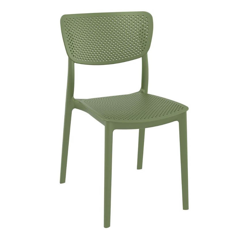 CHAISE LUCY VERT PLASTIQUE ｜ 1 Unité(s)