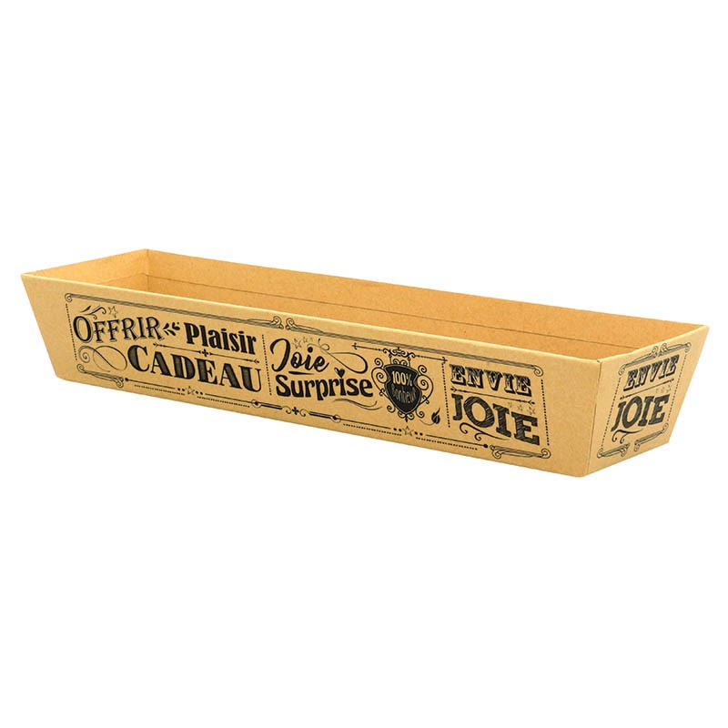 Banneton carton vintage Kraft 41x12 KRAFT CARTON ｜ 30 Unité(s)