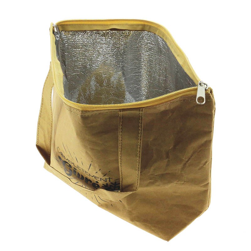 Sac cabas pliable isotherme Kraft 33.5x10 MARRON ISOTHERME ｜ 144 Unité(s)